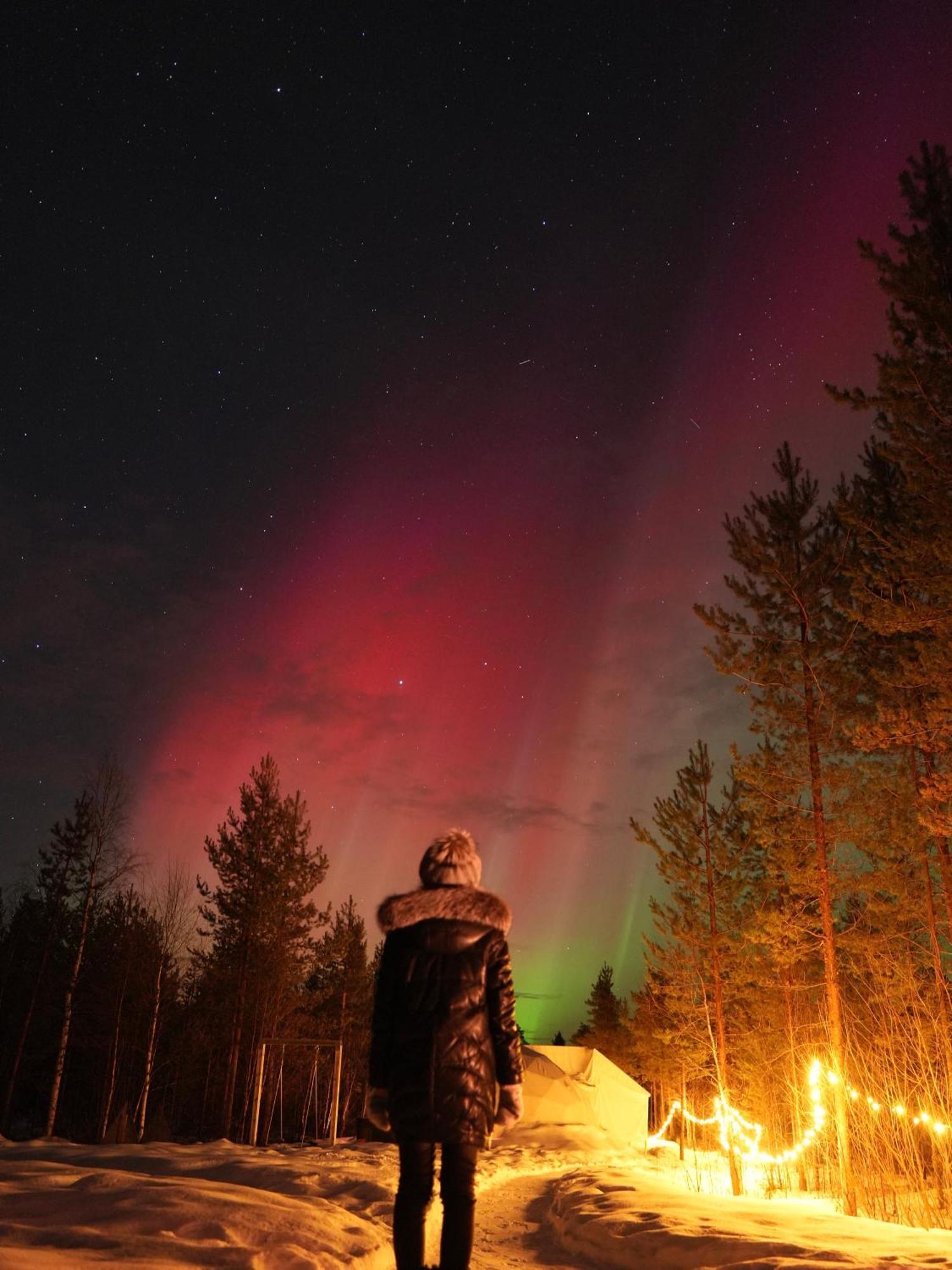 Aurora Igloo Fireplace-Heated Tents In A Secret Forest With Private Jacuzzi And Shared Sauna Bathroom And Dog Friendly Рованиеми Экстерьер фото